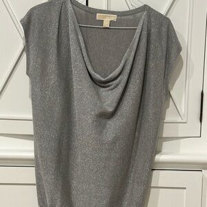 Michael Kors size medium silver sparkle top.